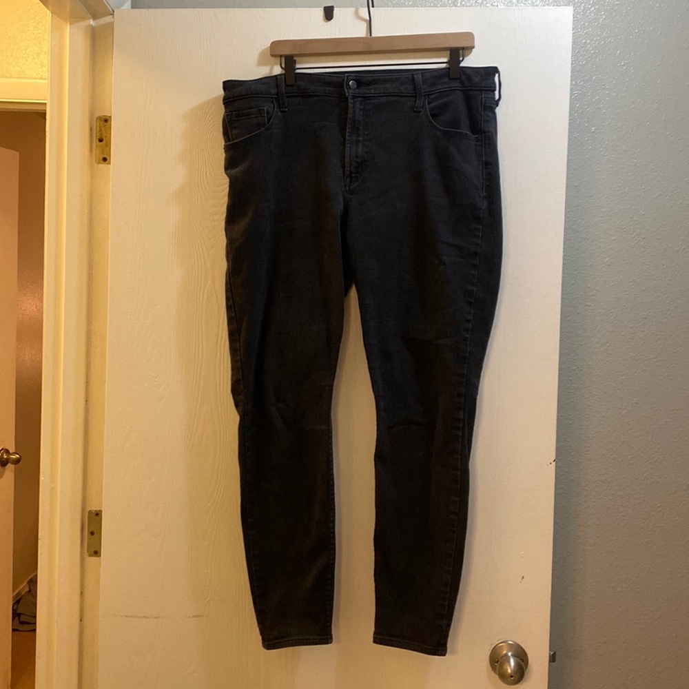 Fleece Lined Black Jeans